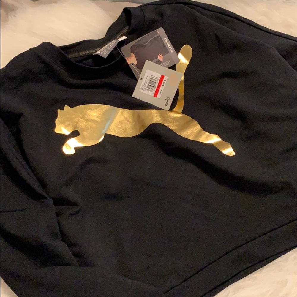 NWT Puma Rebel Cropped Crew XS